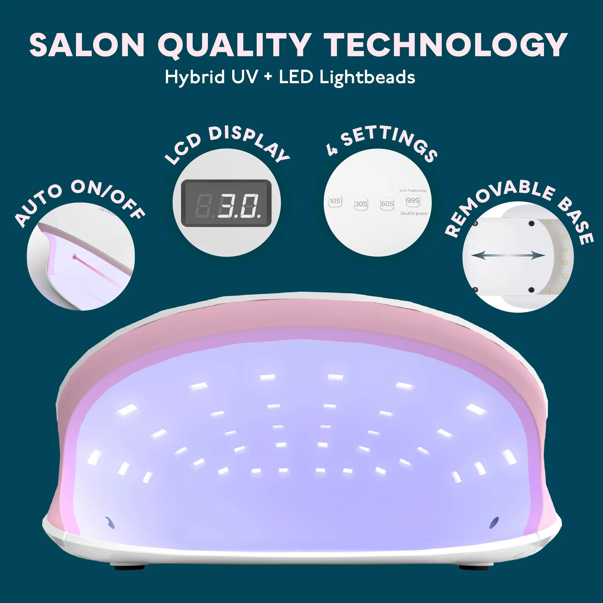 SUNUV SUN4S nail lamp pink 48W