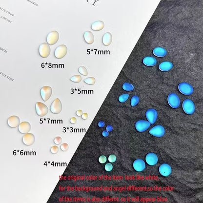 Nail Art with Tear Matte Frosted Glass 