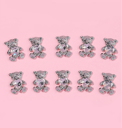 Teddy Bear Nail Charms for Nail Designs