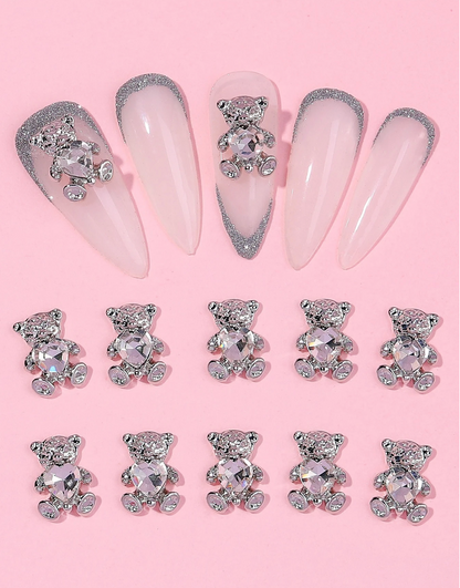 Teddy Bear Nail Charms for Nail Designs