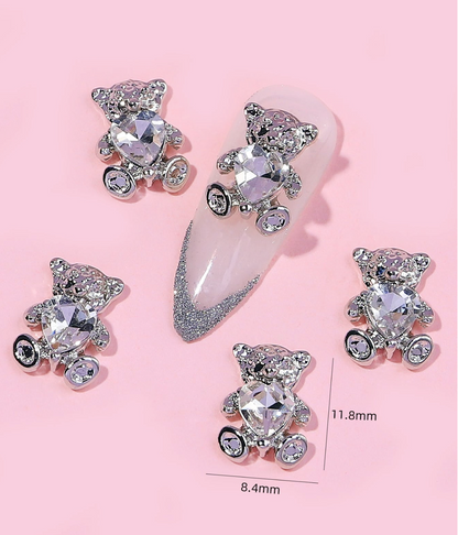Teddy Bear Nail Charms for Nail Designs