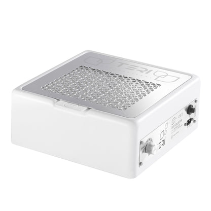 Teri 800 M White (Silver Mesh) — full unit, front view on manicure table