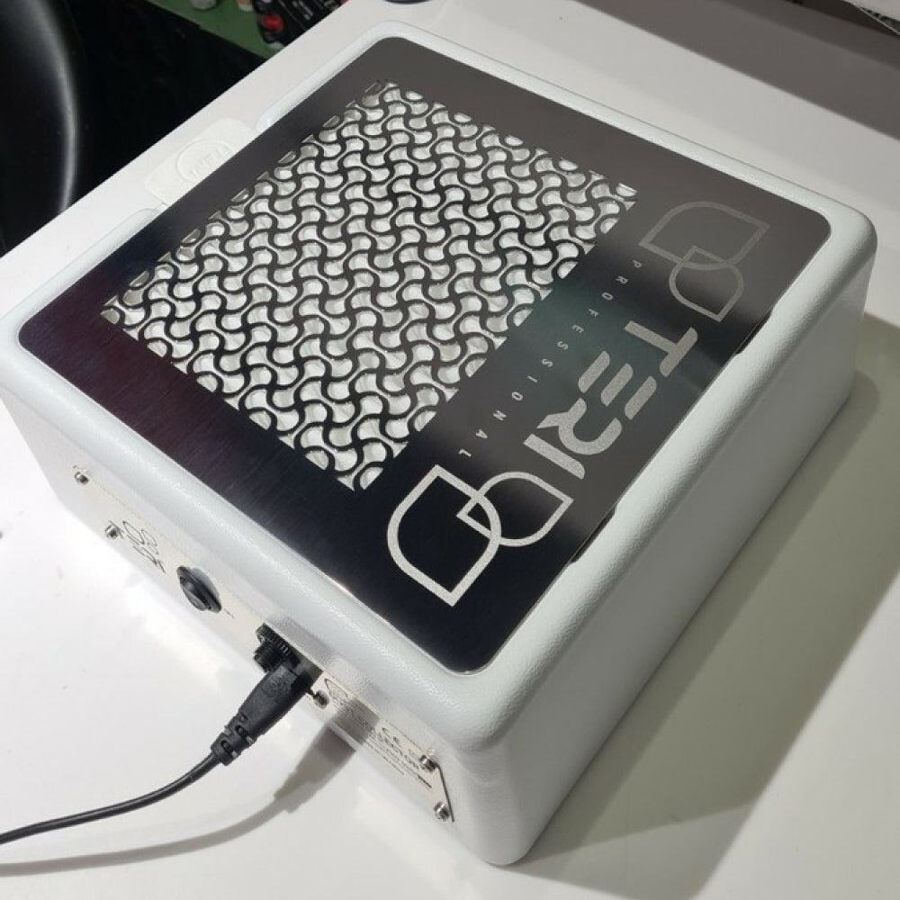 Teri Turbo M White (Silver Mesh) — full included set laid out