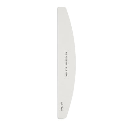 The GelBottle - 180/240 White Half Moon Nail File, 5 Pack