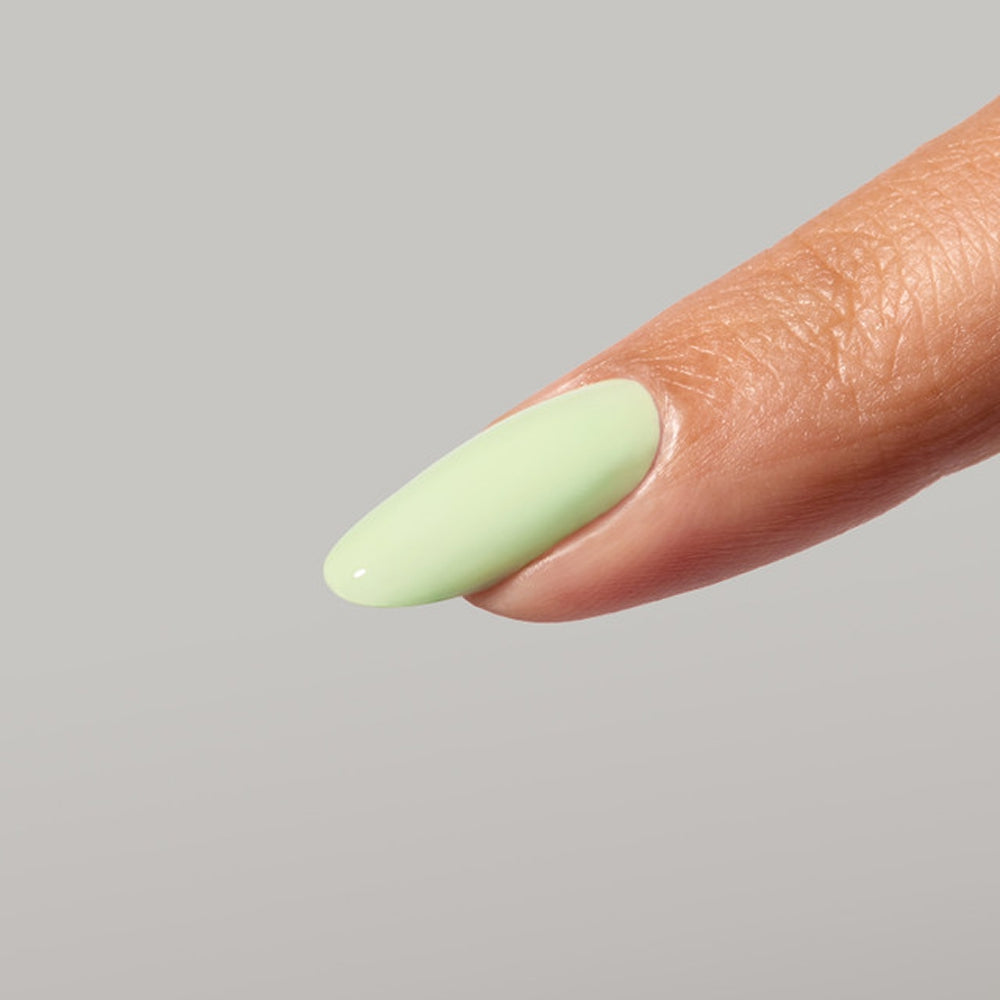 Pastel green manicure using Bikini Bottom gel color