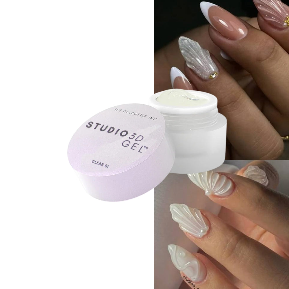 An essential tool for every nail artist, Clear 3D Studio Gel is a translucent, buildable gel designed to elevate your nail art. 