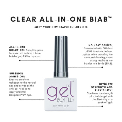 The GelBottle - Clear All In One BIAB-Meet Your New Staple Builder Gel