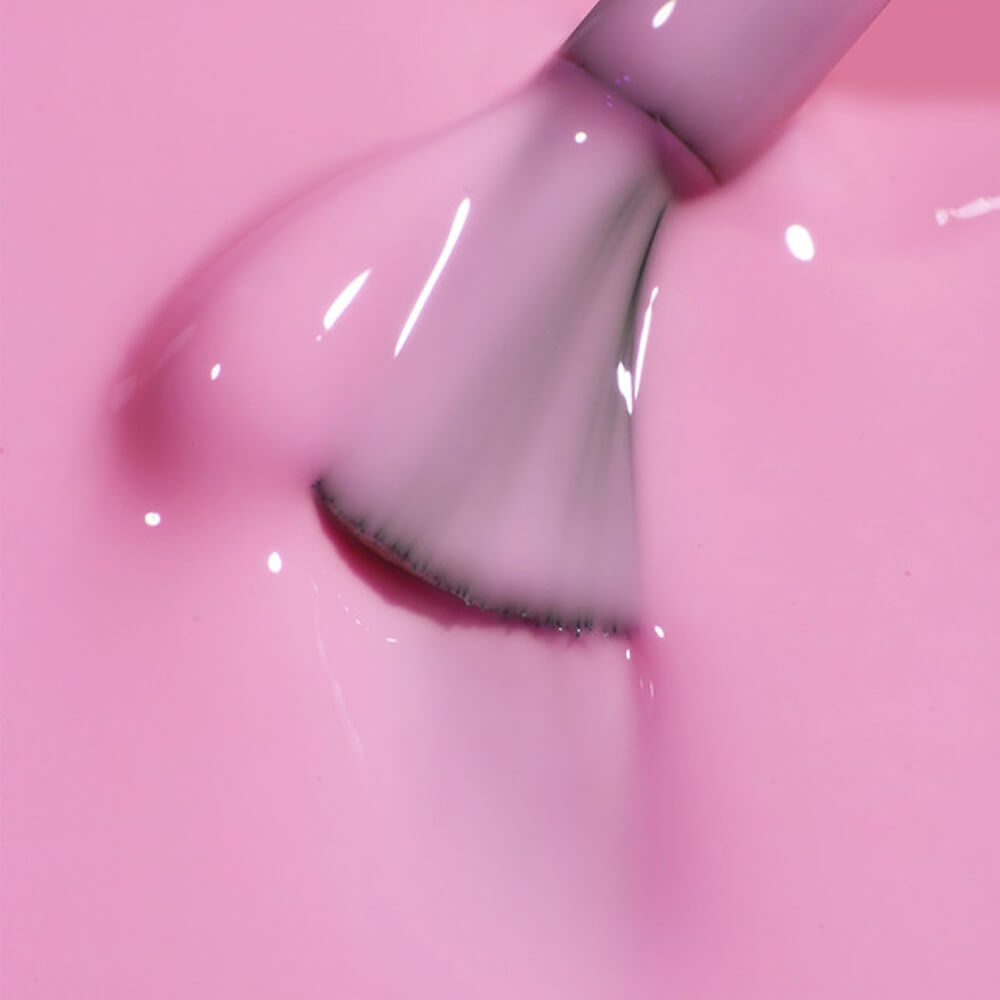 Close-up of Nylon-66 microfibre builder gel application