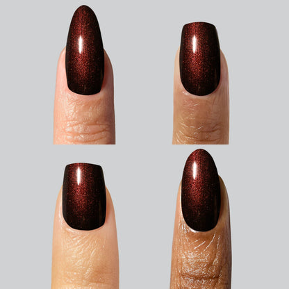 Getaway, a deep, elegant red gel polish