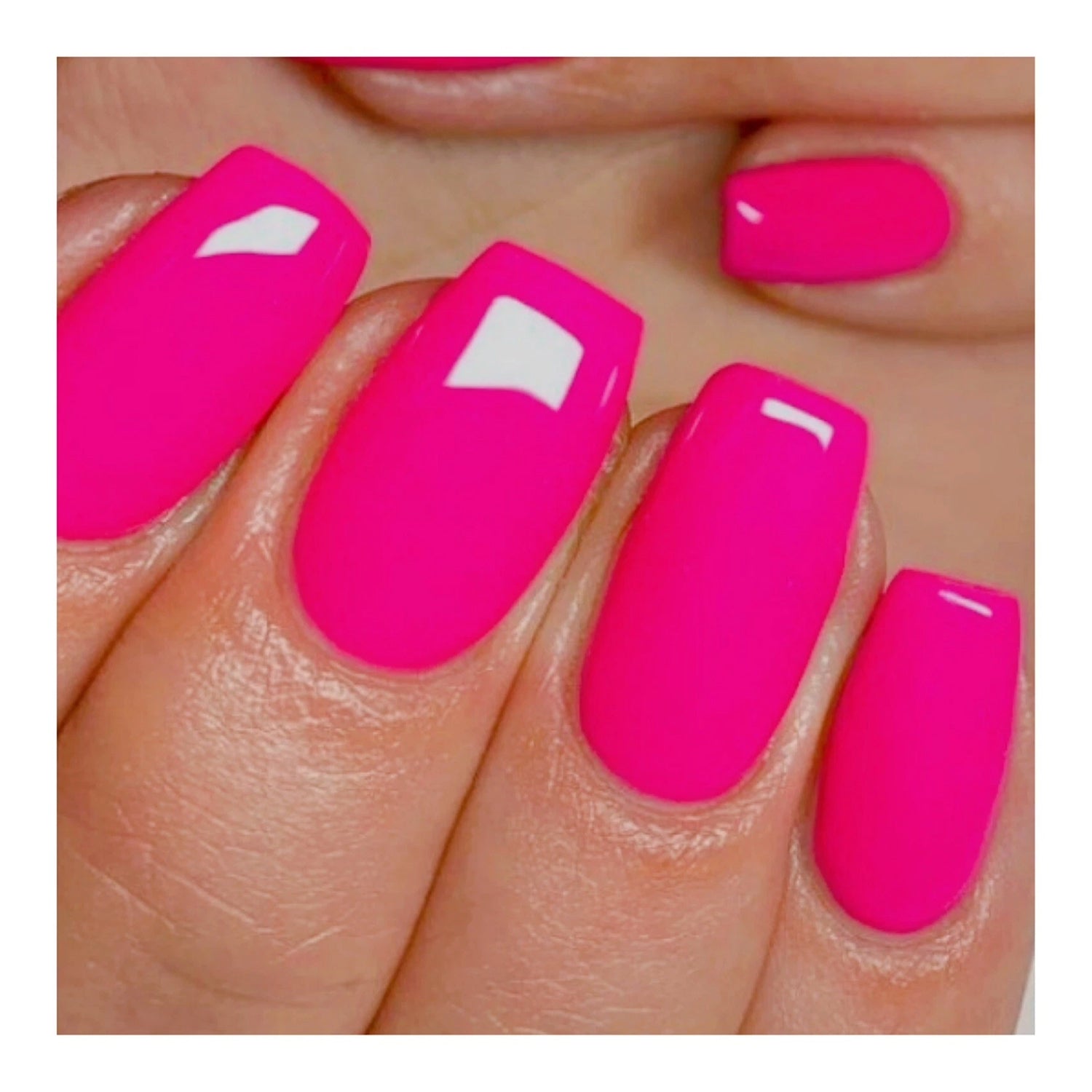 Gilly, a bold and vibrant pink gel polish