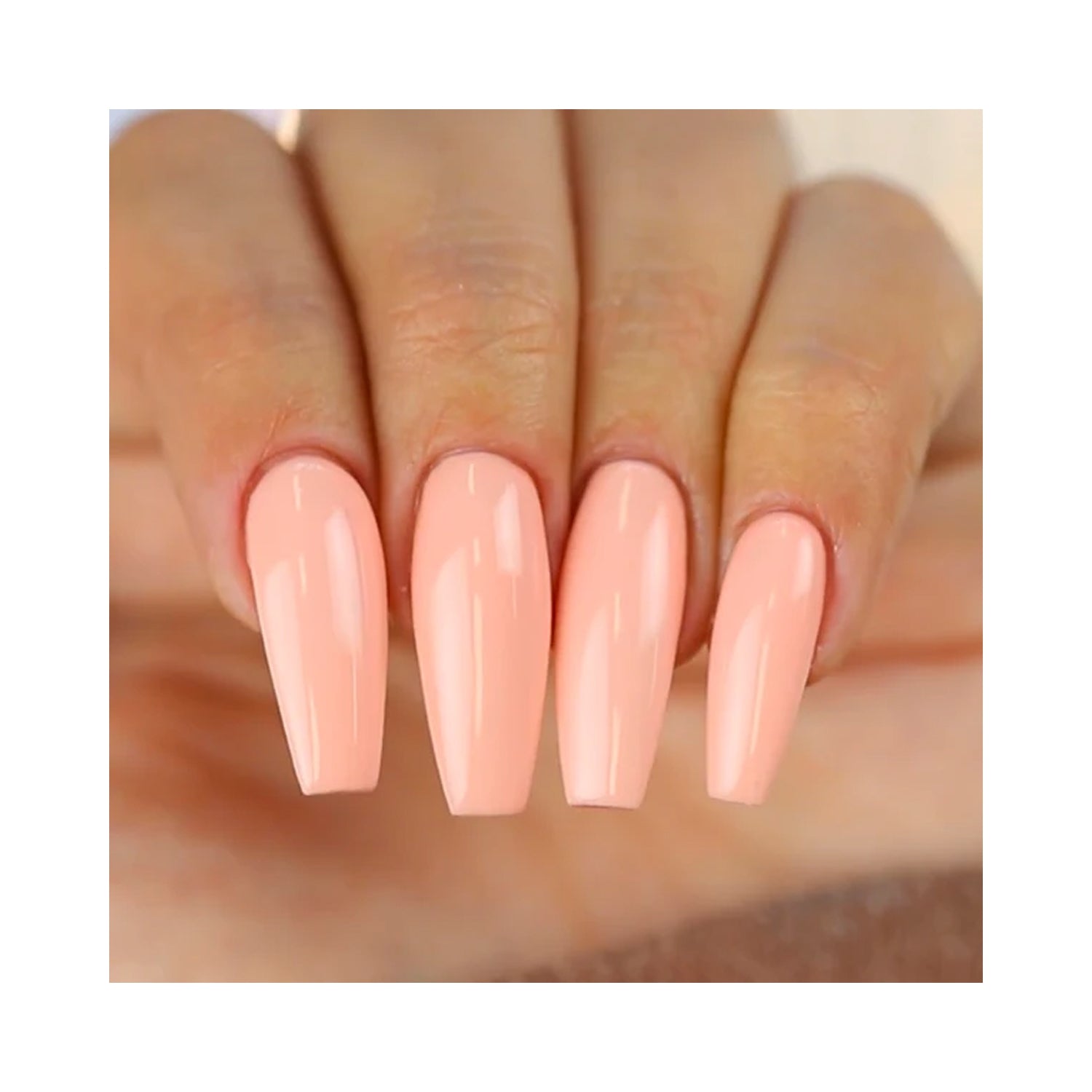 Peach Shades, a light and cheerful peach gel polish