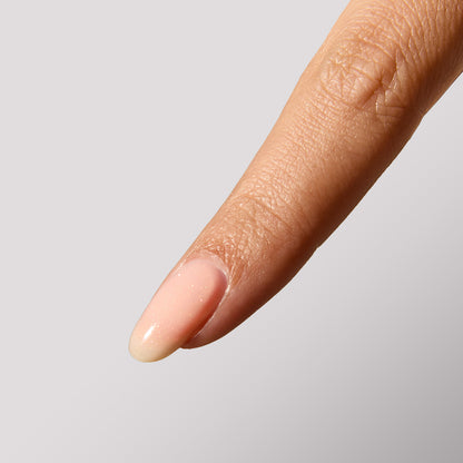 Willow BIAB Builder Gel – Peachy Pink Gold Glow