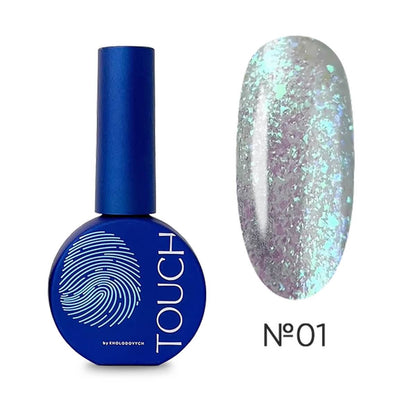 TOUCH Top Rainbow 1, 13ml, green iridescent closed bottle
