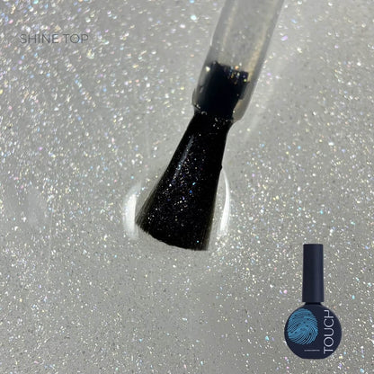 TOUCH No Wipe Top Shine, 13ml, label close-up