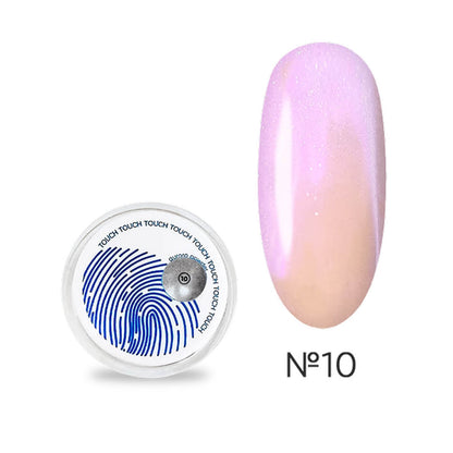 TOUCH Aurora Powder 10 pearl nail art powder 5ml with sponge