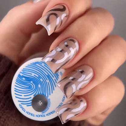 TOUCH Aurora Powder 12 ultra-fine cool gray metallic nail pigment