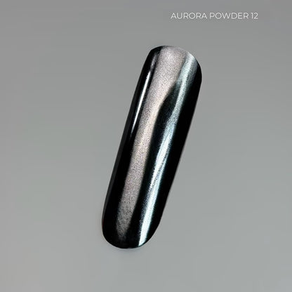 TOUCH Aurora Powder 12 professional gunmetal chrome nail art powder 5ml