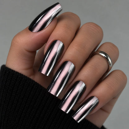 TOUCH Aurora Powder 13 ultra-fine warm gray chrome pigment for nails