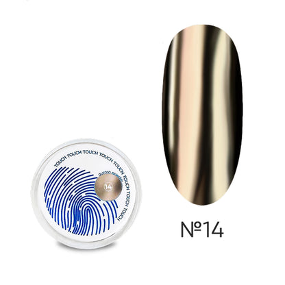 TOUCH Aurora Powder 14 gold chrome nail powder 5ml