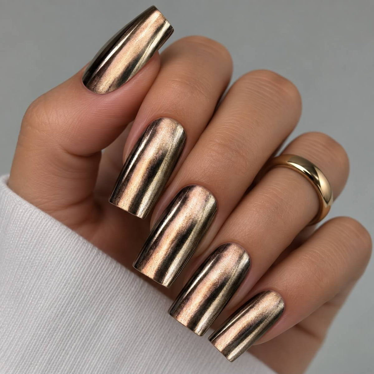 TOUCH Aurora Powder 14 ultra-fine gold chrome pigment for nails