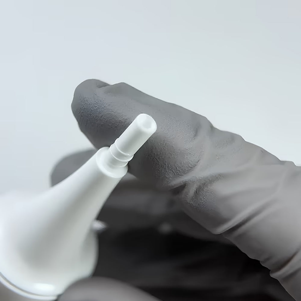 TOUCH Before Powder — powder applied around the cuticle