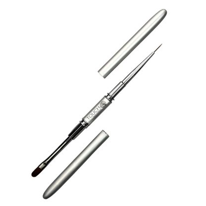 TOUCH Brush Duo Expert 11×11 mm – Double-Sided Professional Nail Brush