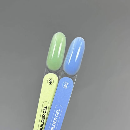 TOUCH Builder Gel 49 — label close-up, light green shade