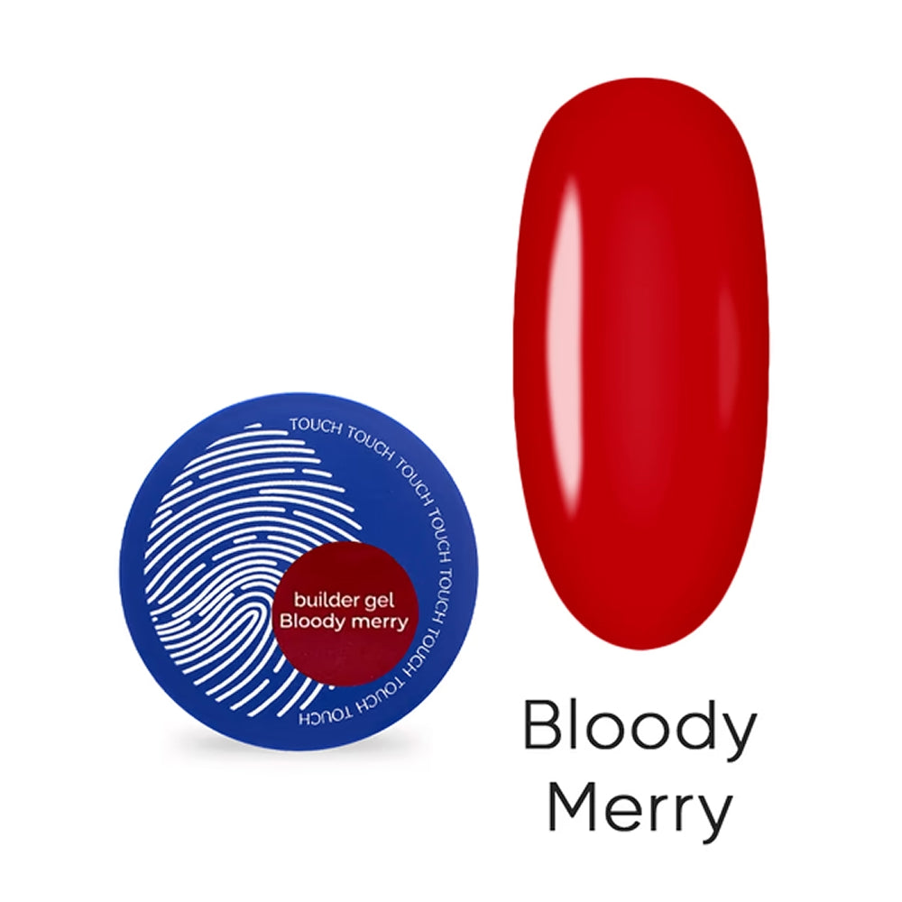 TOUCH Builder Gel Bloody Merry – Intense Red Professional Nail Builder