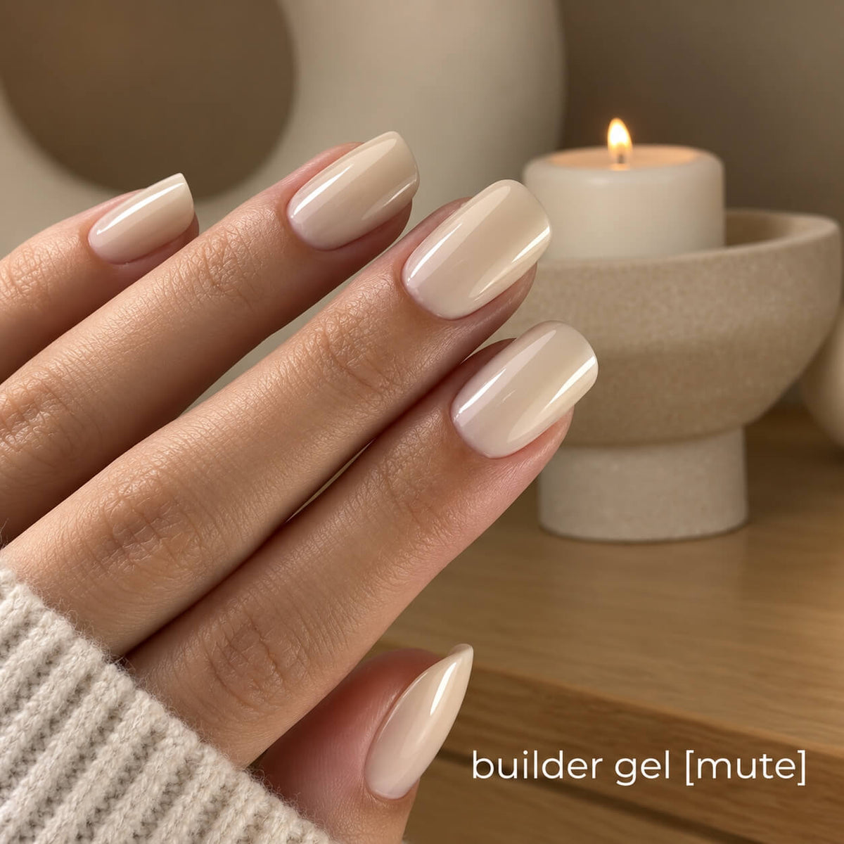 TOUCH Builder Gel Mute is a warm beige camouflage gel 