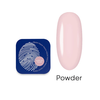 TOUCH Builder Gel Powder — delicate powder nude shade for elegant nail architecture