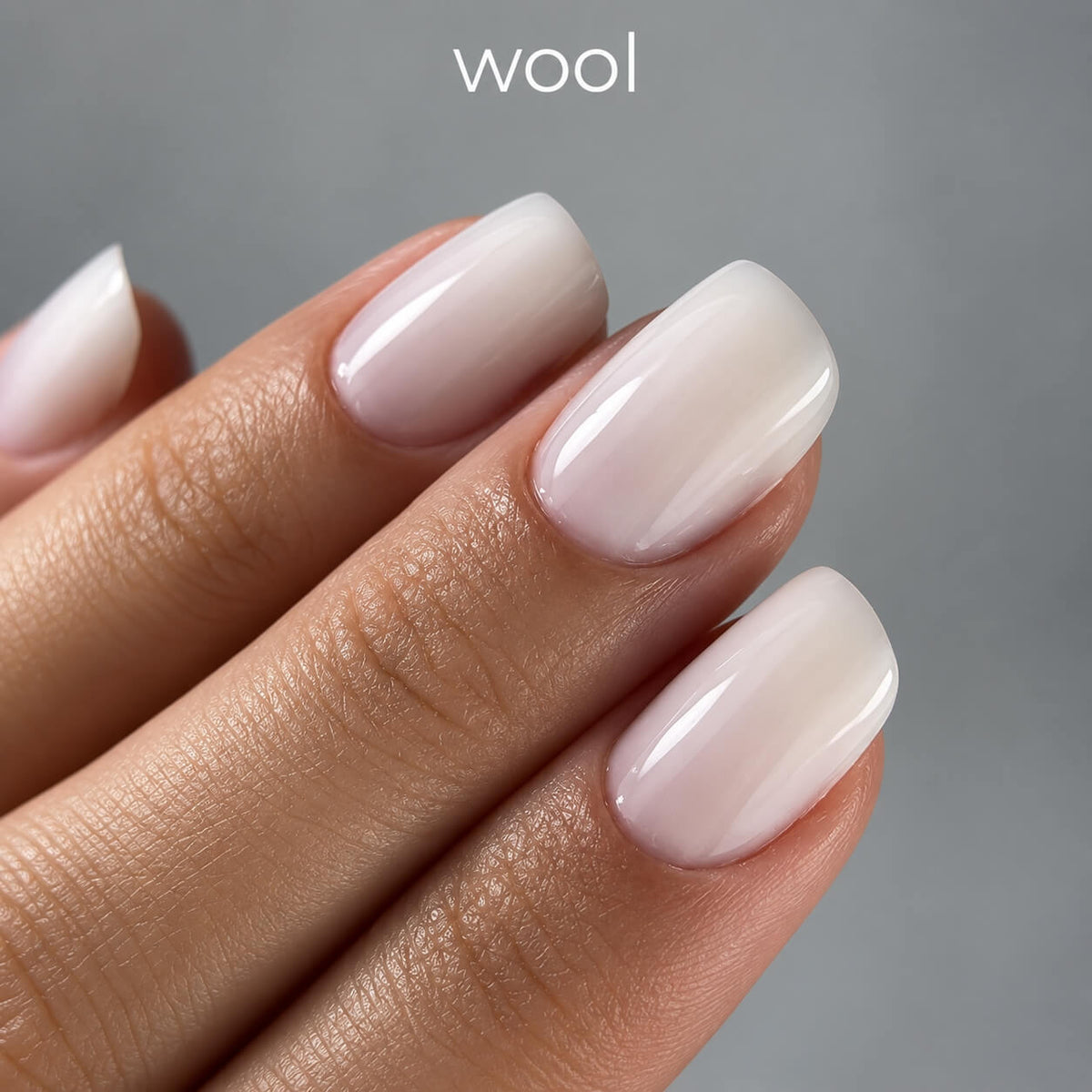 TOUCH Builder Gel Wool brings a delicate milky tone 
