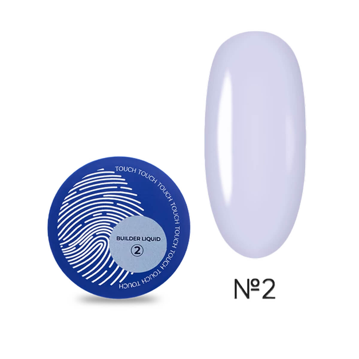 TOUCH Builder Liquid 02 blue nail strengthening gel, 15ml bottle