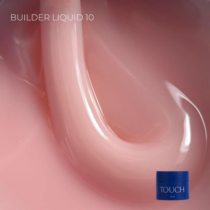 Professional pink lilac liquid builder gel by TOUCH for short extensions