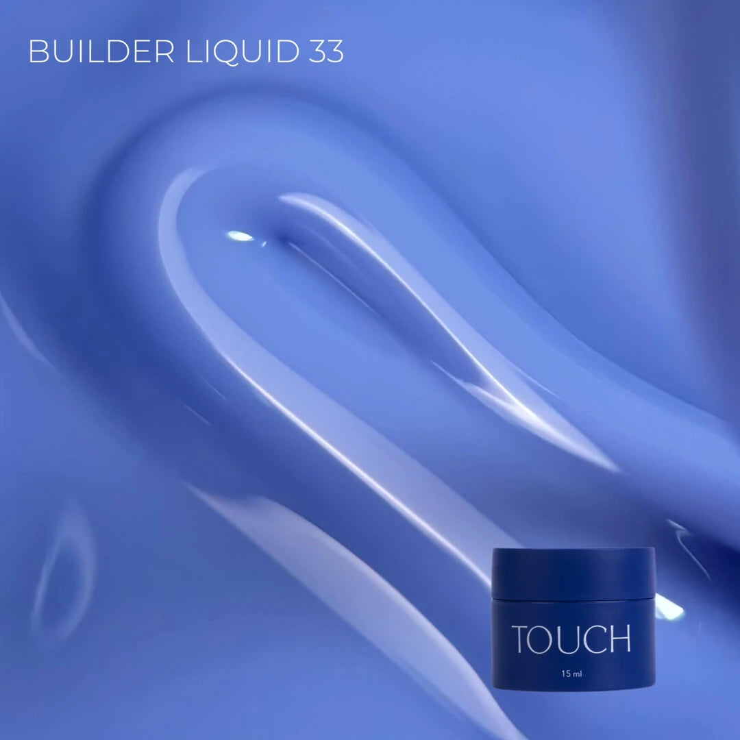 TOUCH Builder Liquid 33 — single nail close-up, structural detail