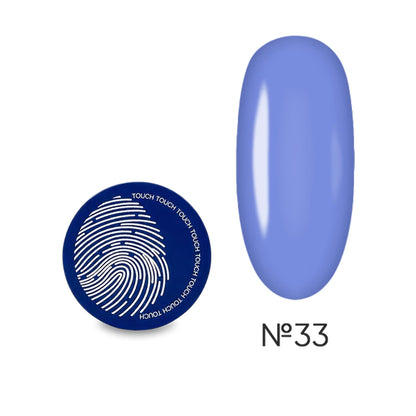 TOUCH Builder Liquid 33 — closed bottle, blue liquid gel