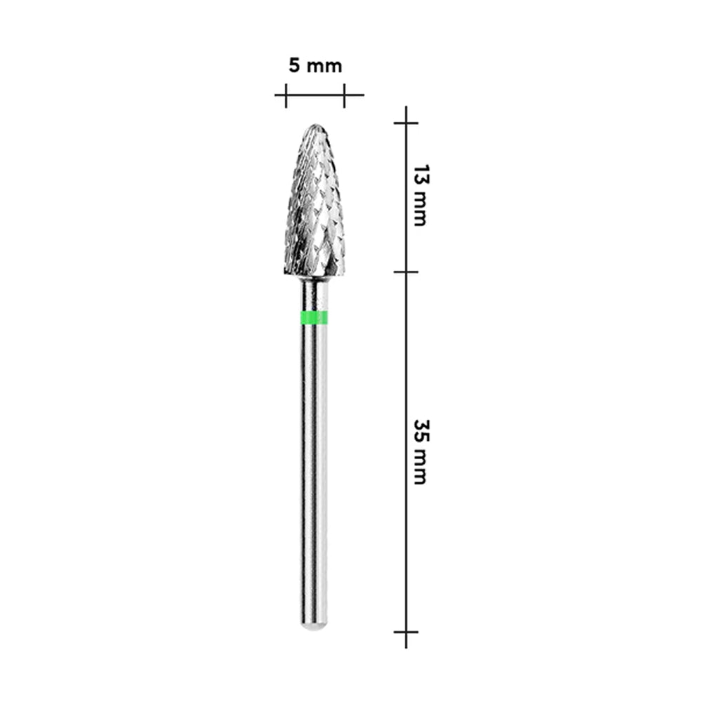TOUCH Carbide Corn Bit Green (F0513-C) — cross-cut ridge detail