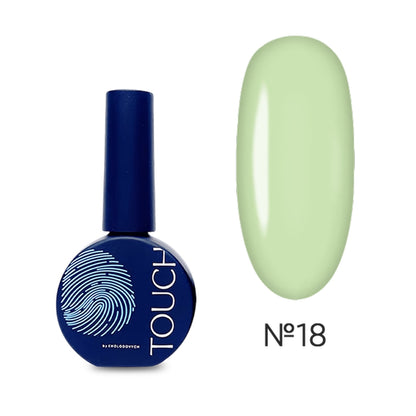 TOUCH Cover Base 18 — label close-up, light green shade
