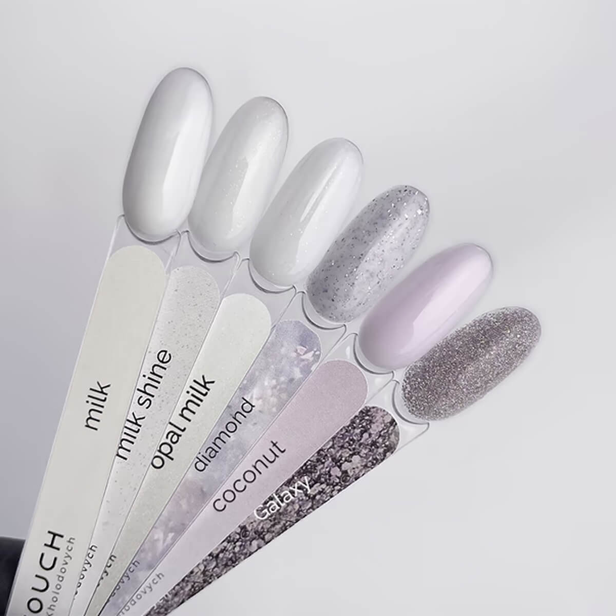 TOUCH Cover Base Milk Shine, 13ml, semi-transparent single-layer application