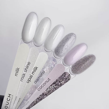 TOUCH Cover Base Milk Shine, 13ml, semi-transparent single-layer application