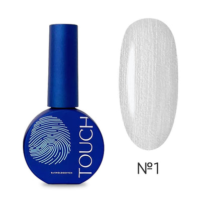 Professional silver shimmer nail base for metallic manicures