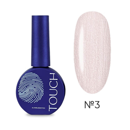 TOUCH Cover Base Perla 3 silver pink pearl shimmer base gel 13ml
