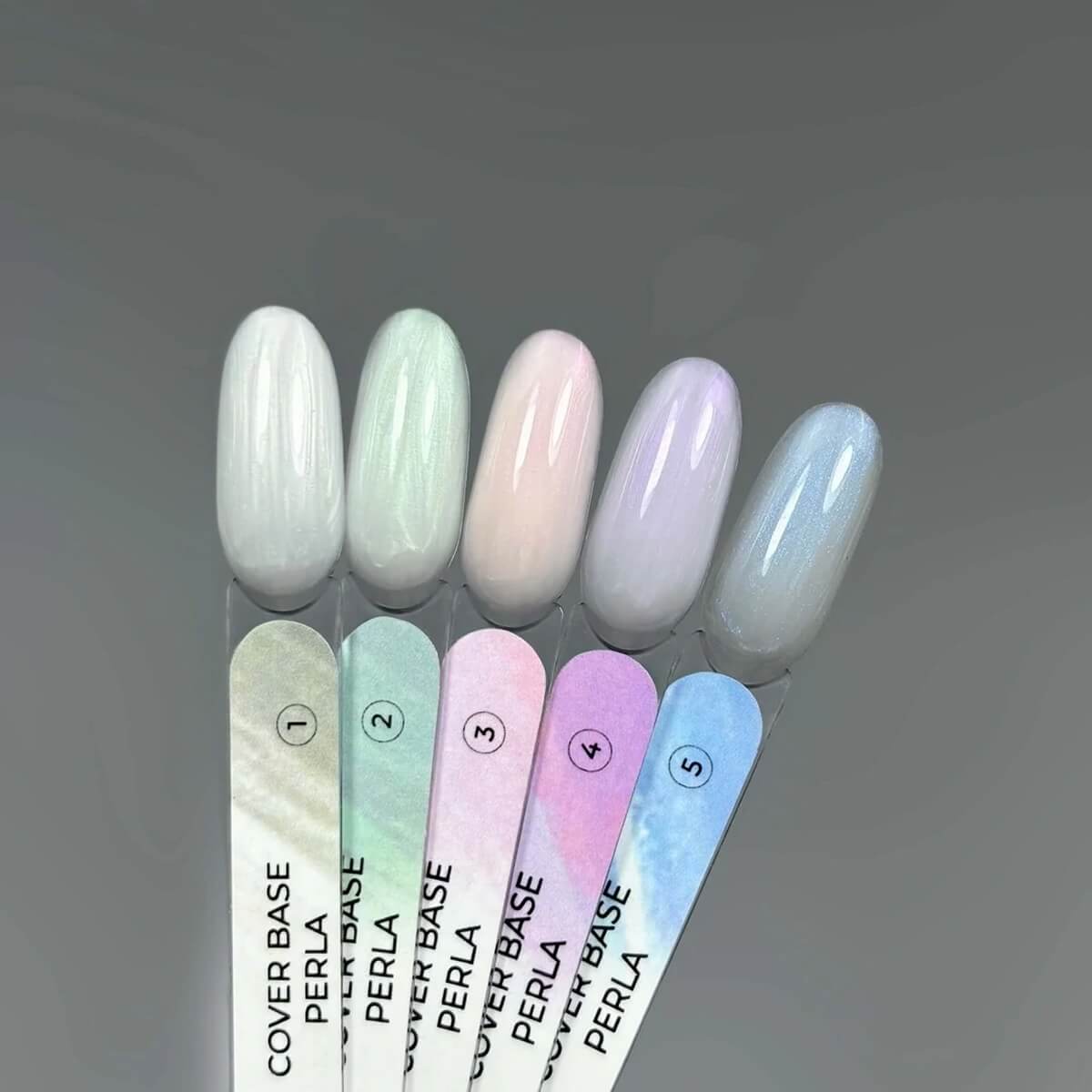 TOUCH Cover Base Perla 5 shimmering nail base in 13ml bottle