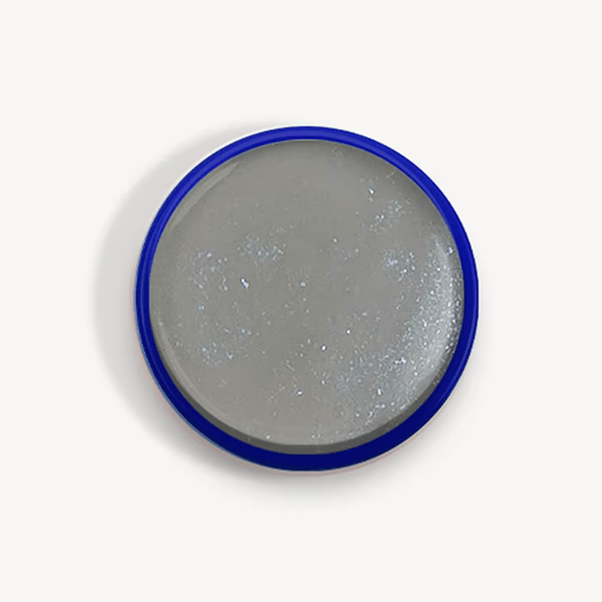 Pearl effect silver blue nail base by TOUCH for metallic manicures