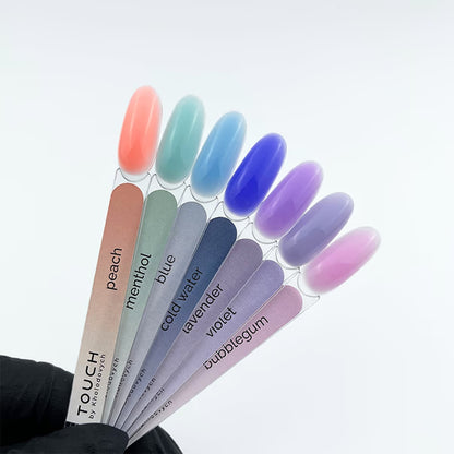 Lilac TOUCH Cover Base 13ml with self-leveling coverage for natural nails