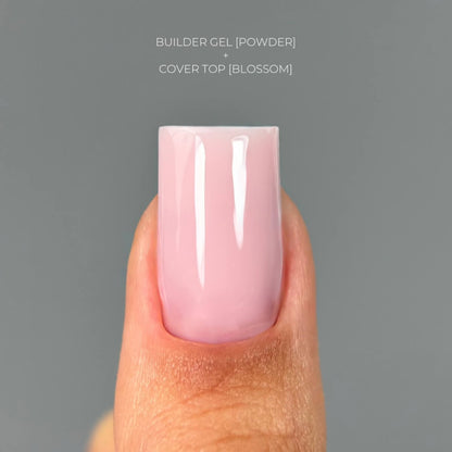 TOUCH Cover Top 03 Blossom, 13ml, swatch on nail tip