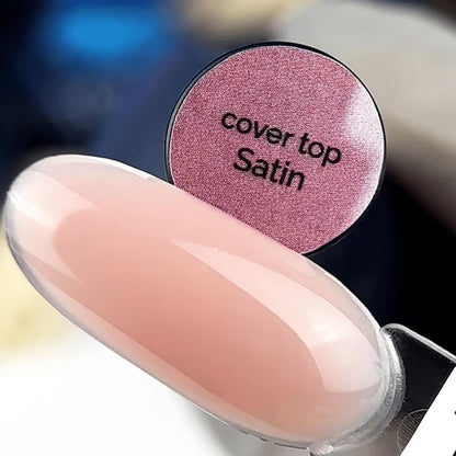 TOUCH Cover Top Satin, 13ml, swatch on nail tip
