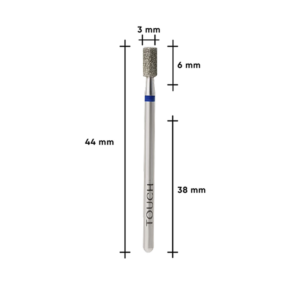 3.0mm — TOUCH Diamond Cylinder Bit Blue — diamond coating detail