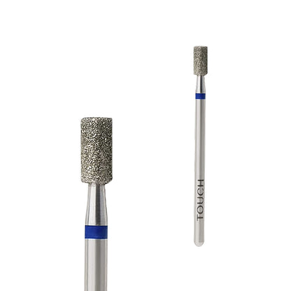 TOUCH Diamond Cylinder Bit Blue — full bit, cylinder shape close-up