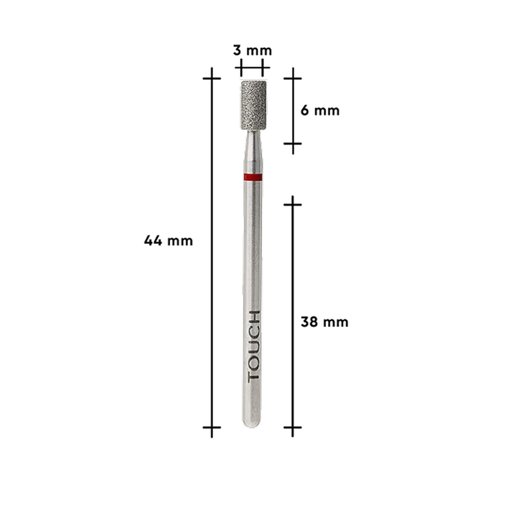 TOUCH Diamond Cylinder Bit Red  — diamond coating detail