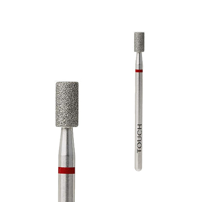 TOUCH Diamond Cylinder Bit Red (B0306D-F) — full bit, cylinder shape close-up